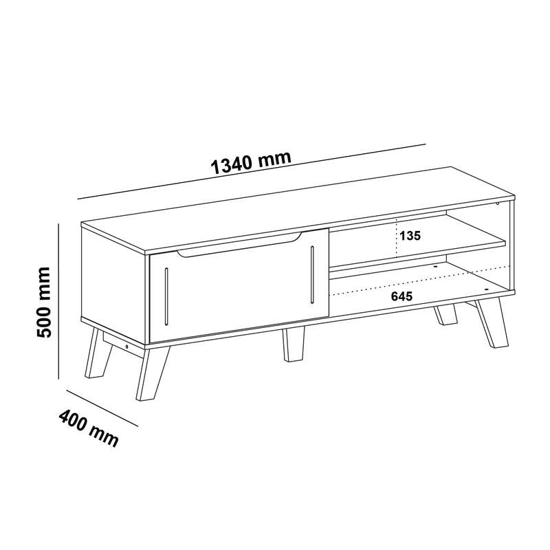 Lotus TV Stand Black