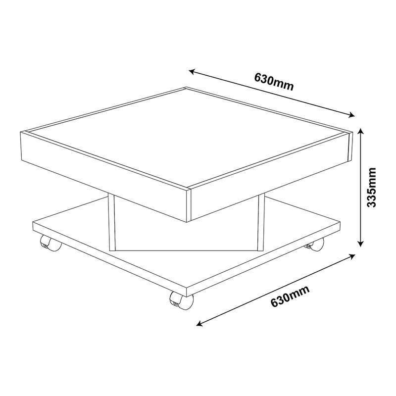 Saara Coffee Table Walnut-Black