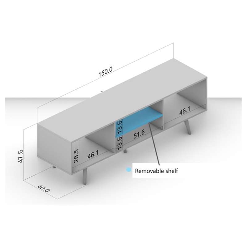 Sammy TV Stand White
