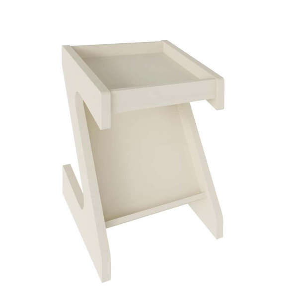 Zeus End Table Off White