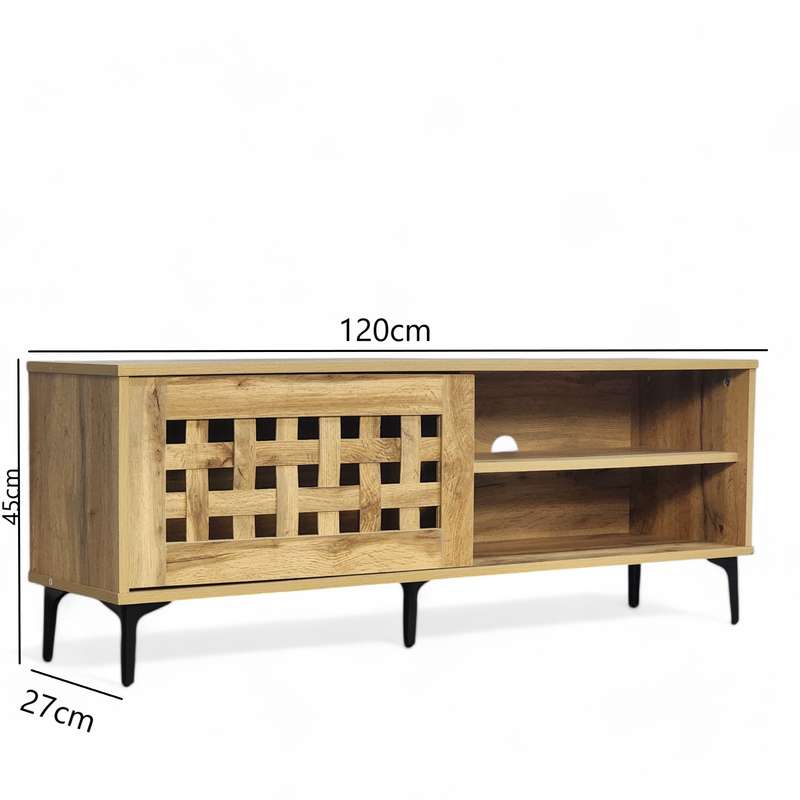 Allen TV Stand Oak 120cm