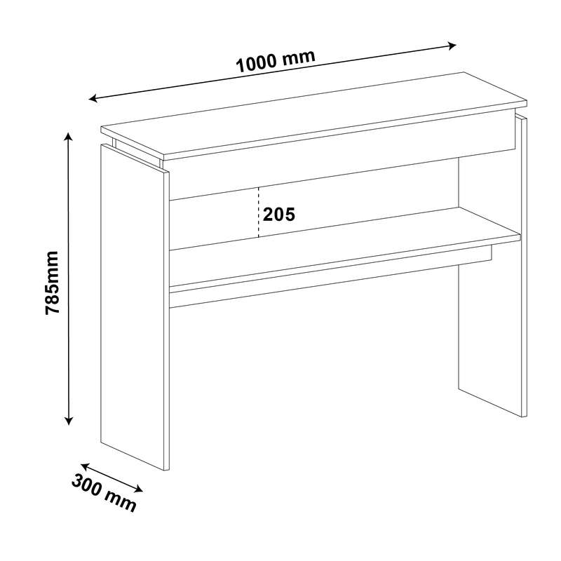 Creta Console Table Pine