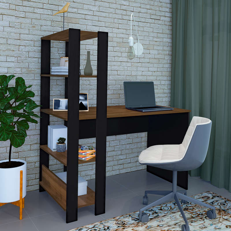 Match Black and Rustic Desk