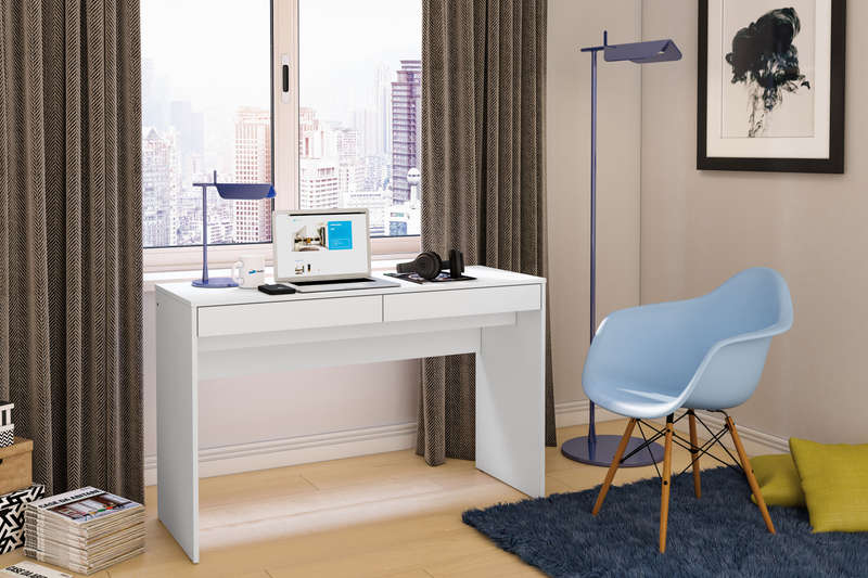 Iris White Office Desk