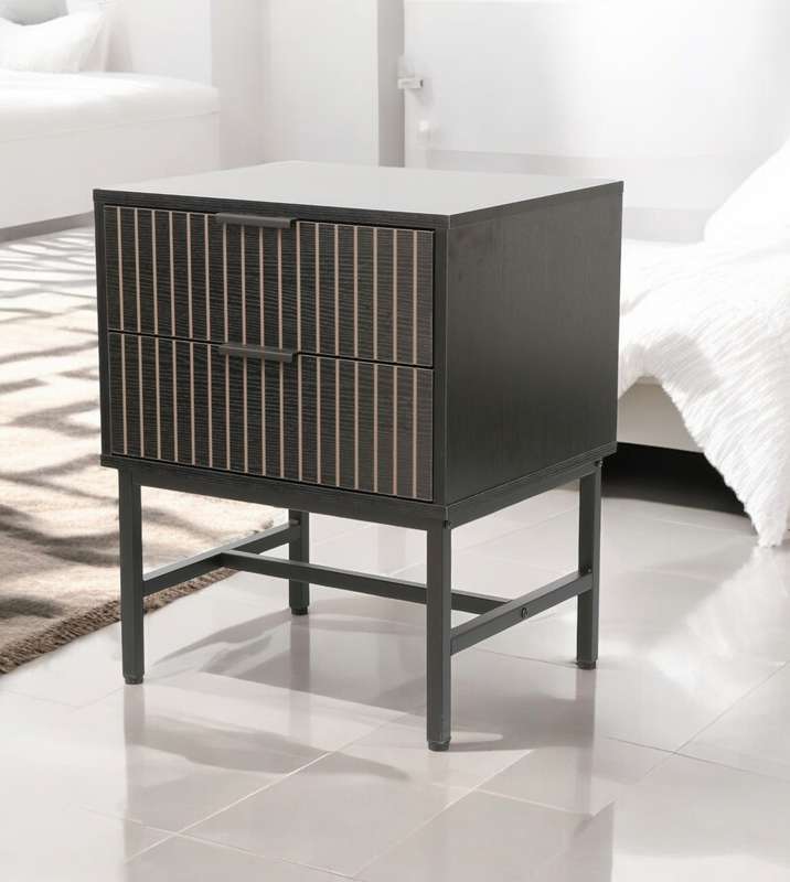Jasper Nightstand, Pedestal Black