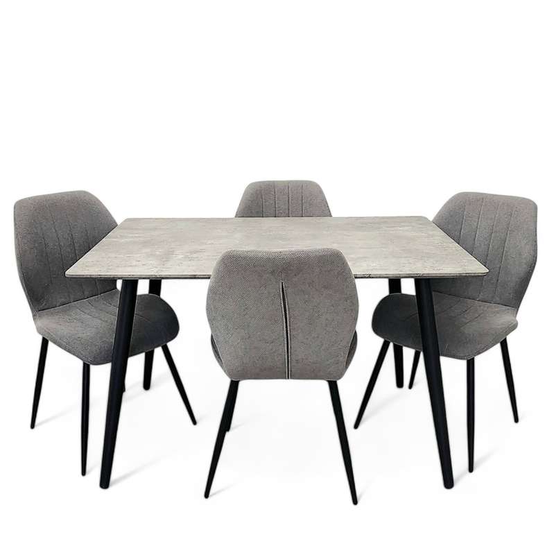 Nordic 5pc Dining Set Grey
