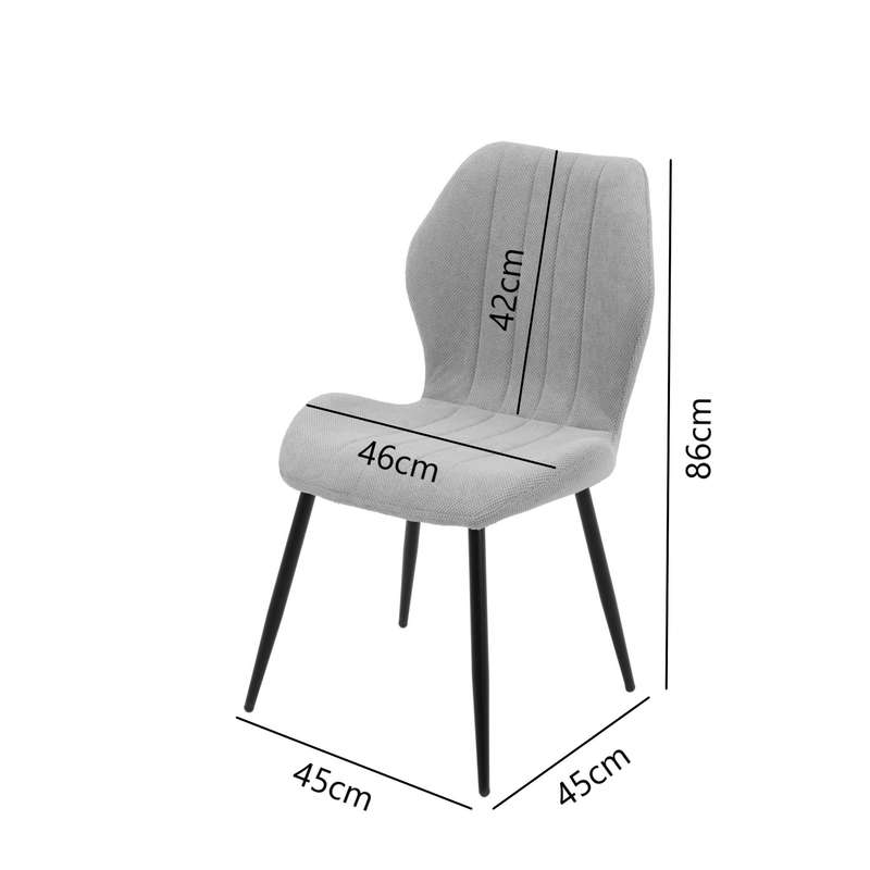 Nordic Dining Chair Grey SET of 4