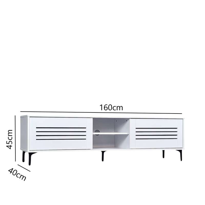 Olinda TV Stand White 160cm