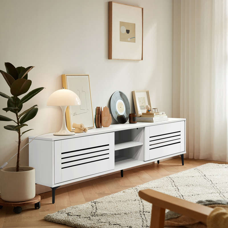 Olinda TV Stand White 160cm