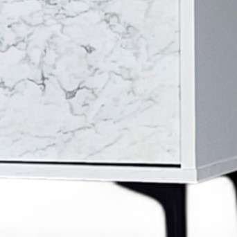 Petra TV Stand White-Marble 160cm
