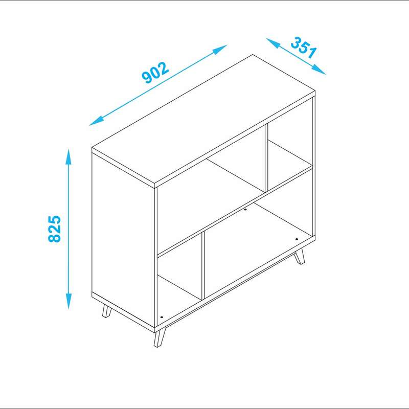 Rayna Versatile Storage Shelf Black