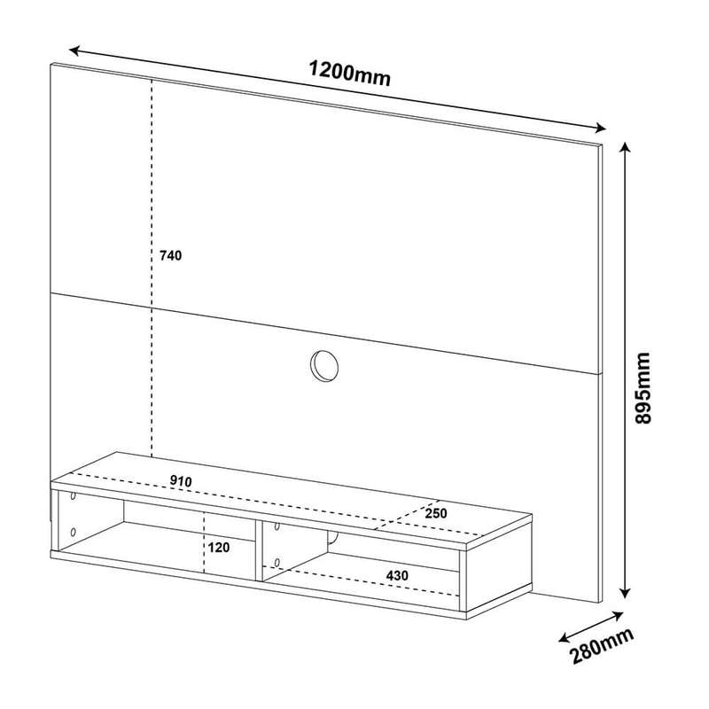 TV Panel Flash Black