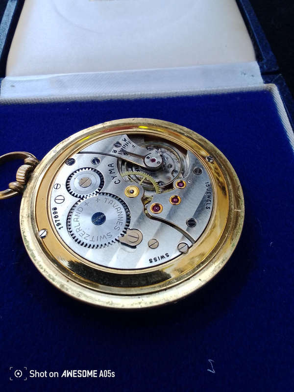 Cyma Tavannes pocket watch