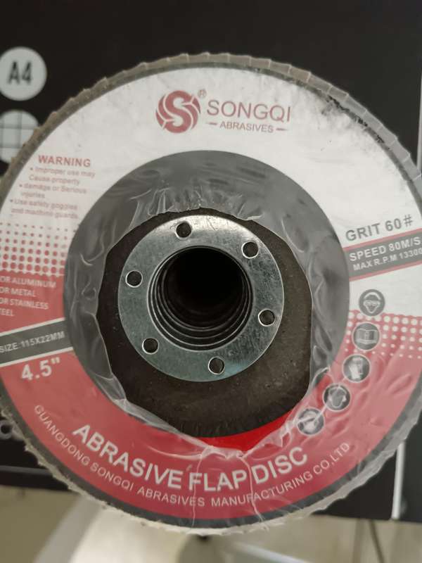 Flap disc for grinding welding