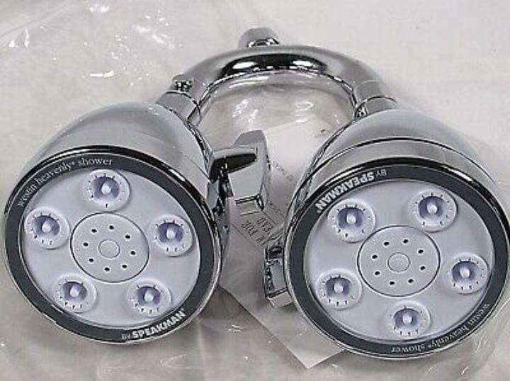 Speakman S-2222-HS-CP 5-Jet Anystream 2000 Dual Showerhead - Polished Chrome (Discontinued)