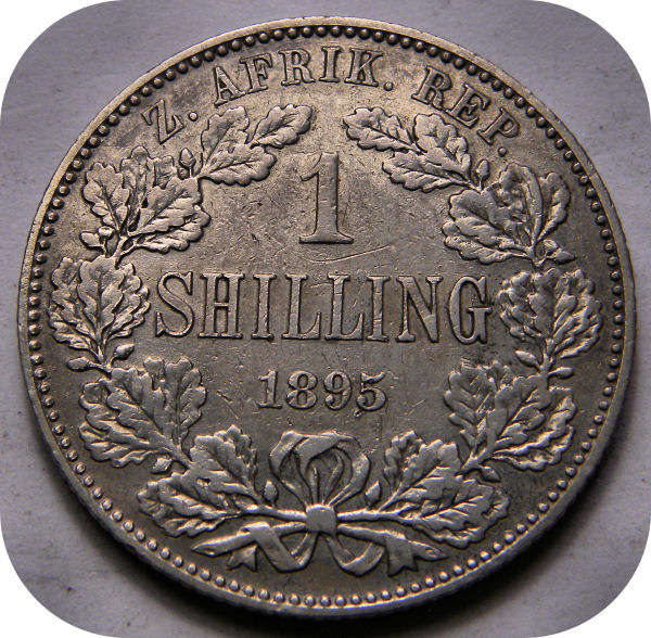 Top Grade ZARs: 1895 1/- Shilling in AEF!!