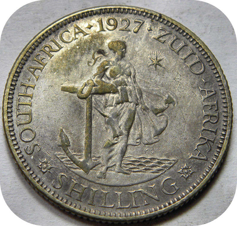 Top Grade SA Union: 1927 Shilling in VF!!