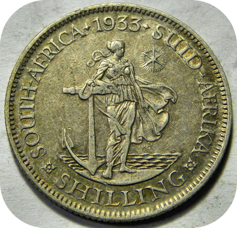 Bargain SA Union:  The rare 1933 Shilling in AEF below R300!!
