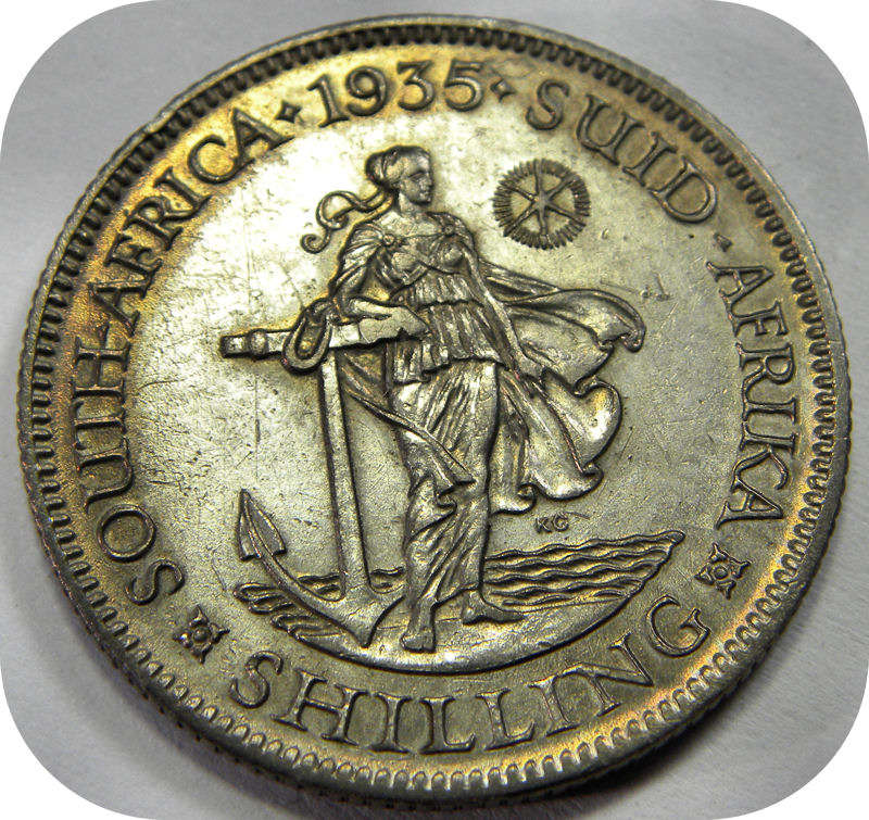 Winskoop SA Unie:  1935 Shilling 1/- onder R400