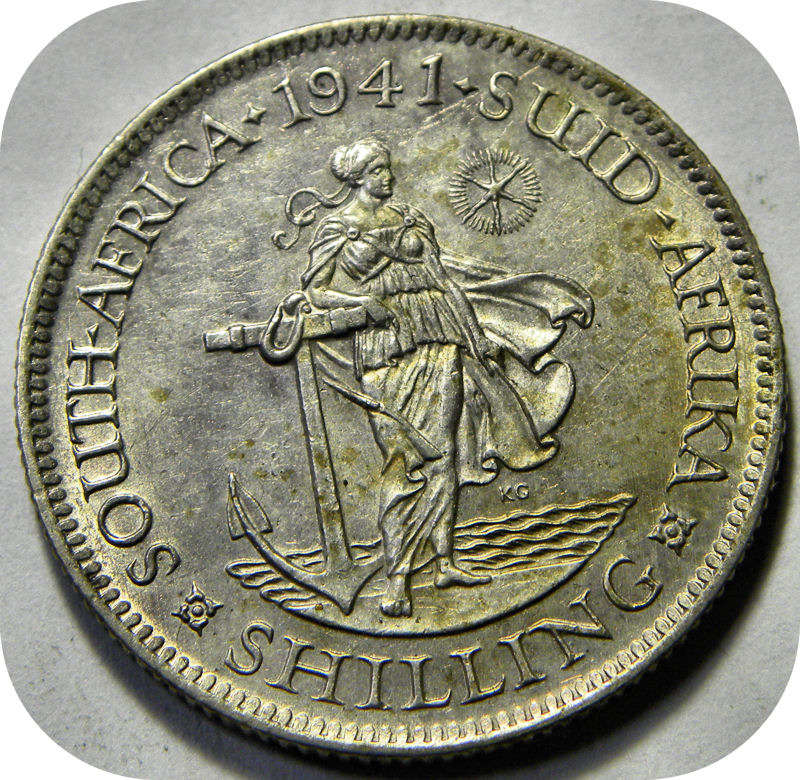 Top Grade SA Union:  1941 Shilling in Lustrous A/UNC!!!