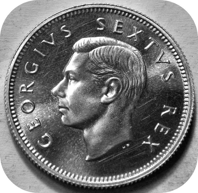 Top Grade RARE SA Union:  The 1949 Shilling 1/- in Lustrous PROOF!!