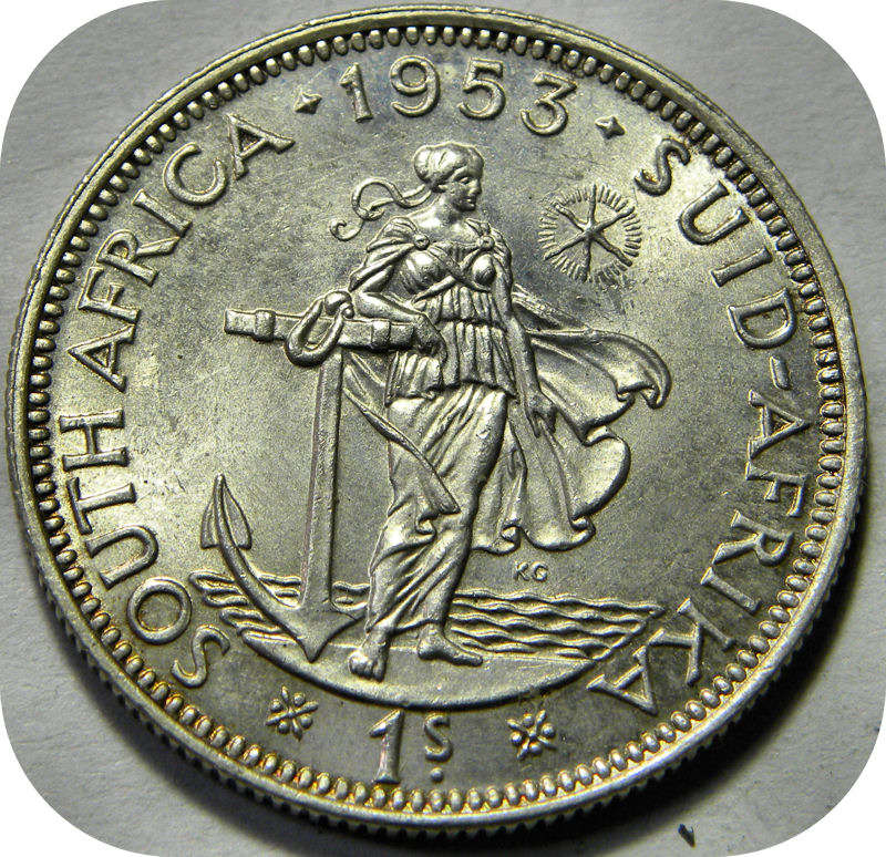 Top Grade SA Union: Lustrous 1953 Shillings in Brilliant UNC!  Two coins available!