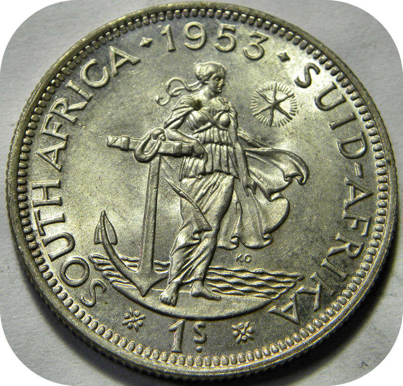 Top Grade SA Union: Lustrous 1953 Shillings in Brilliant UNC!  Two coins available!