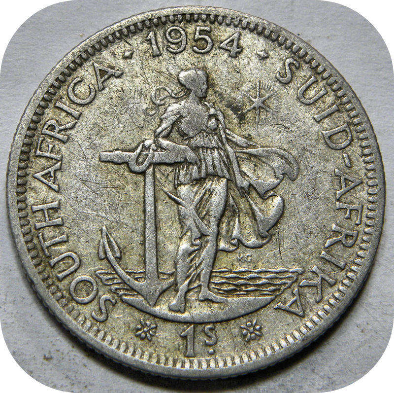 Bargain SA Union:  1954 Shilling 1/- below R30!!!
