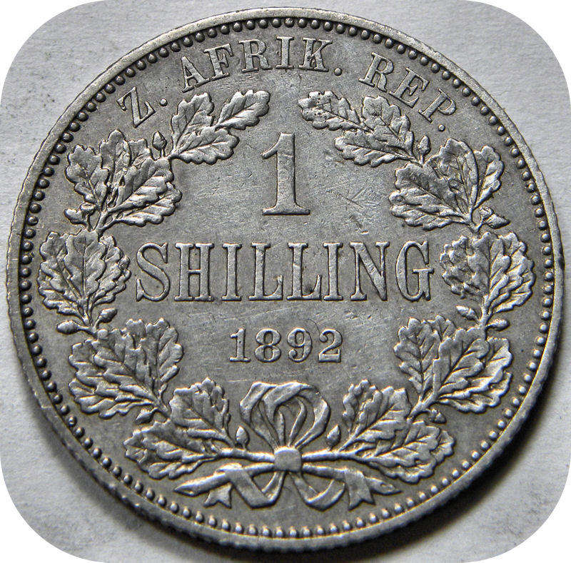 Top Grade ZARs: The 1892 ZAR Shilling in A/UNC!!