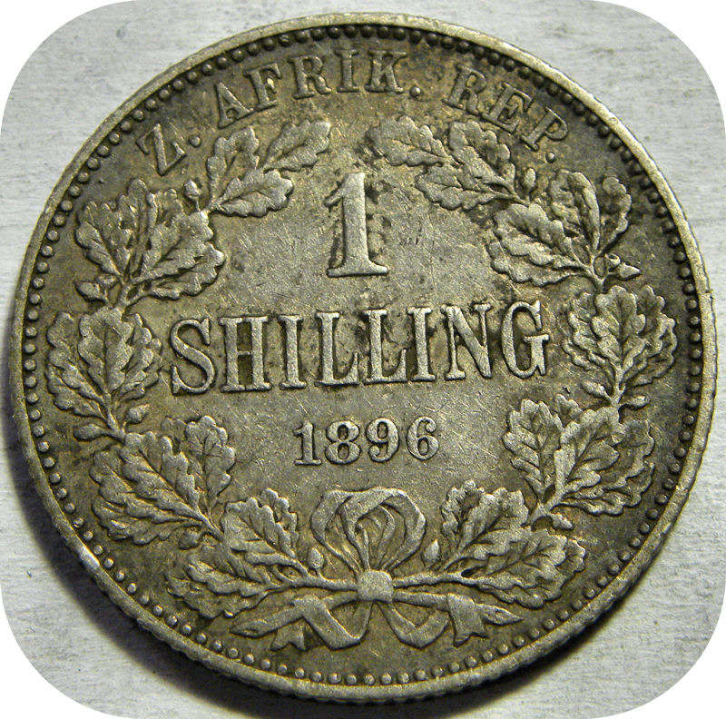 Top Grade ZAR Shilling set:  Coin 4: 1896 1/- @R1!!!