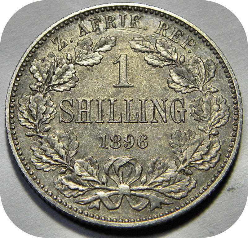 Bargain ZARs: The 1896 Shilling EF details below R300!!!