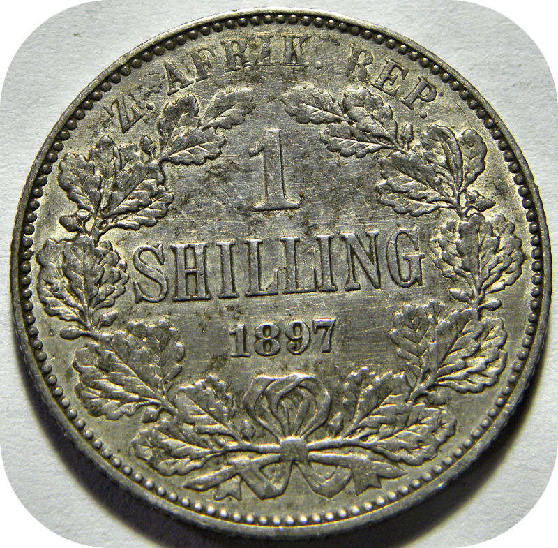 Top Grade ZAR Shilling set:  Coin 5: 1897 1/- @R1!!!