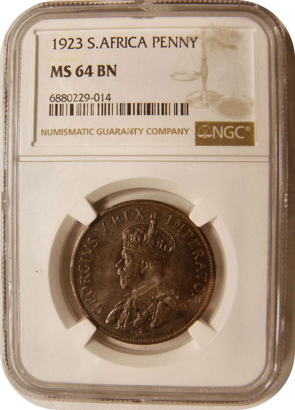 NGC graded mintstate 64 1923 Penny!!  In brown.