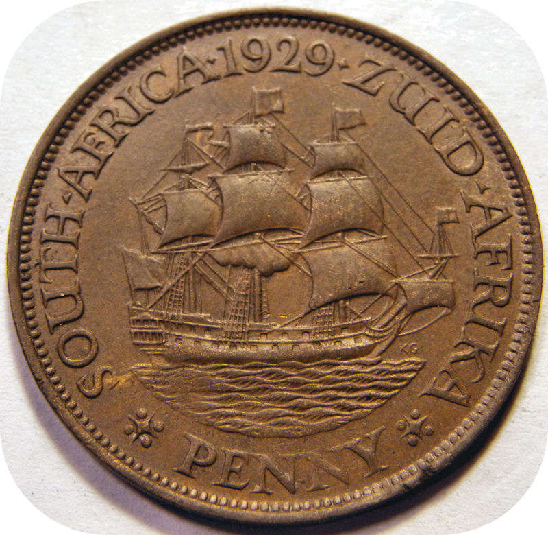 Top Grade SA Union:  1929 Penny in A/UNC!