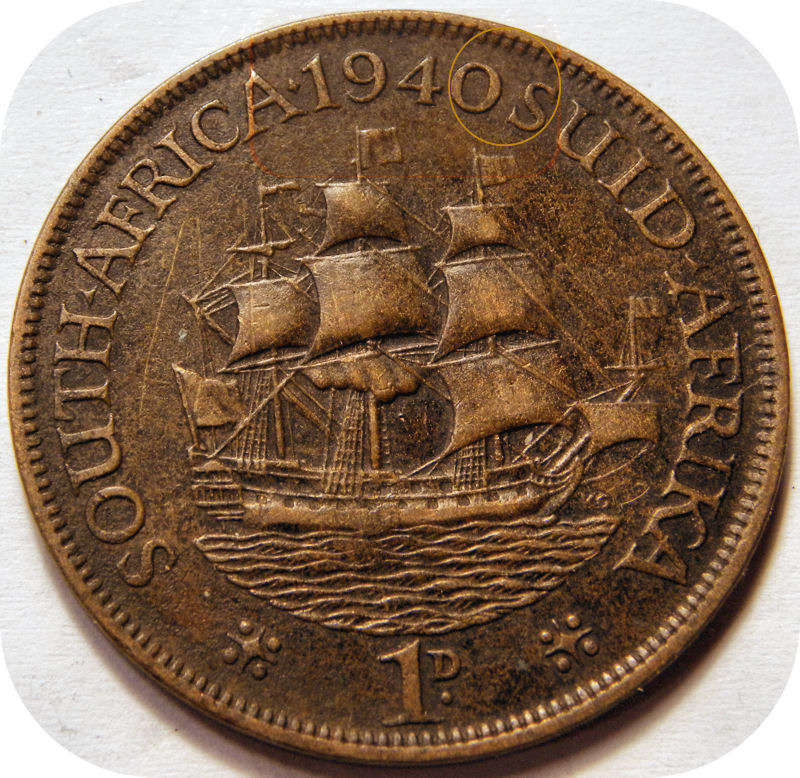 Scarce SA Union: 1940 No Dot Penny 1d below R50!