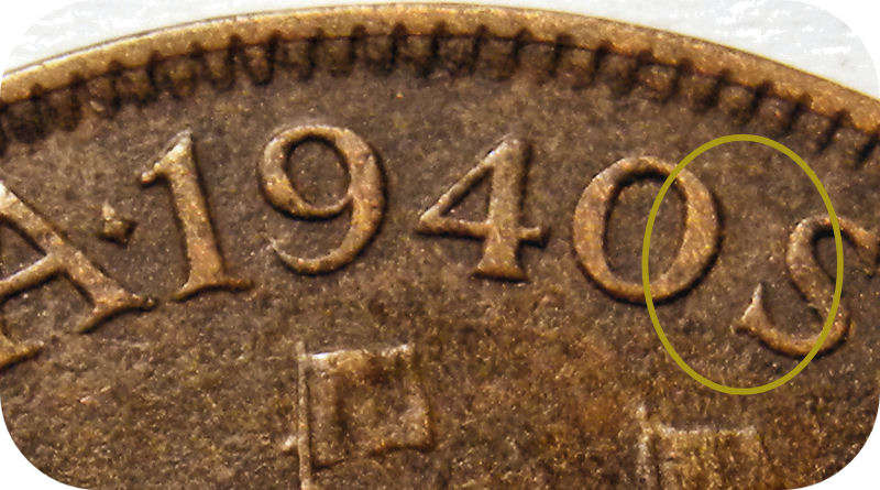 Scarce SA Union: 1940 No Dot Penny 1d below R50!