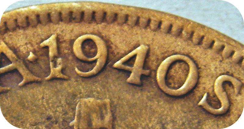 Scarce SA Union: 1940 No Dot Penny 1d below R20!