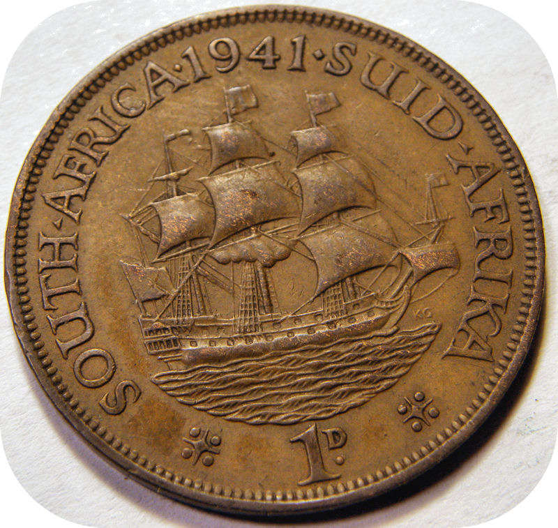 Bargain SA Union: 1941 Penny 1d below R90!