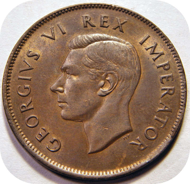 Top Grade SA Union: 1942 Penny 1d in A/UNC!