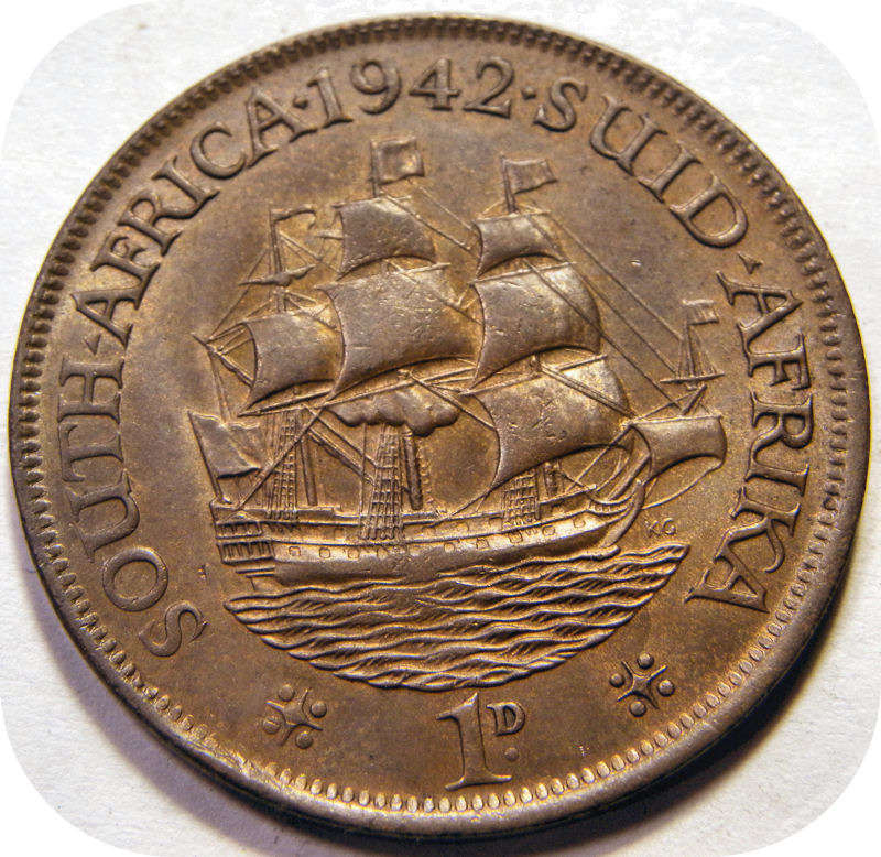 Top Grade SA Union: 1942 Penny 1d in A/UNC!