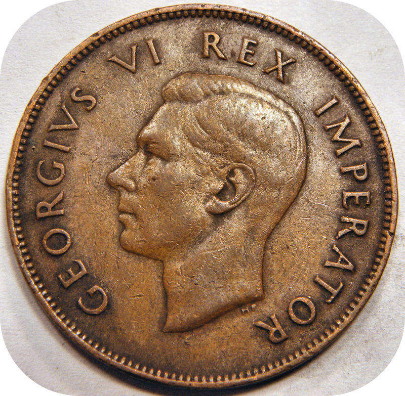 Winskoop SA Unie:  1945 1d Pennie onder R40!