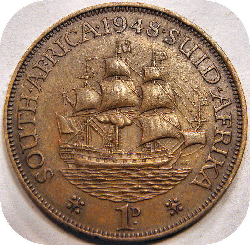 Top Graad SA Unie:  1948 1d Pennie in A/UNC!