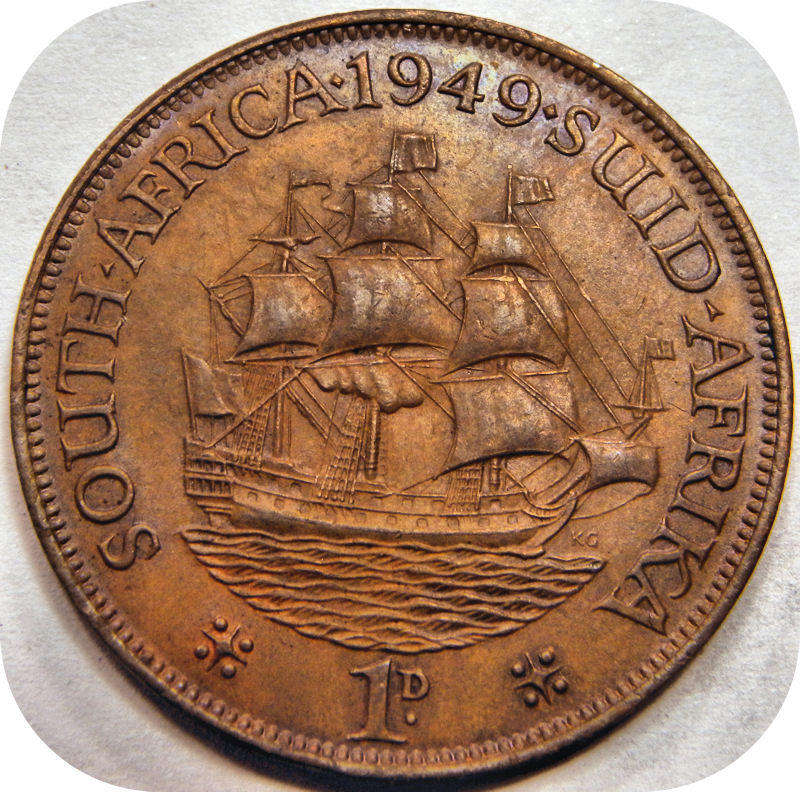 Top Grade SA Union: 1949 Penny 1d in UNC!