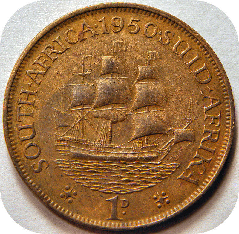 Bargain SA Union: 1950 Penny 1d below R40!
