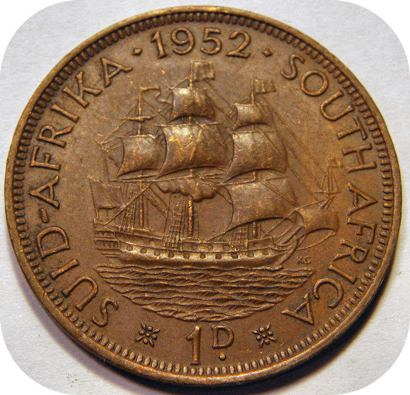 Top Graad SA Unie: 1952 Pennie 1d in A/UNC!!