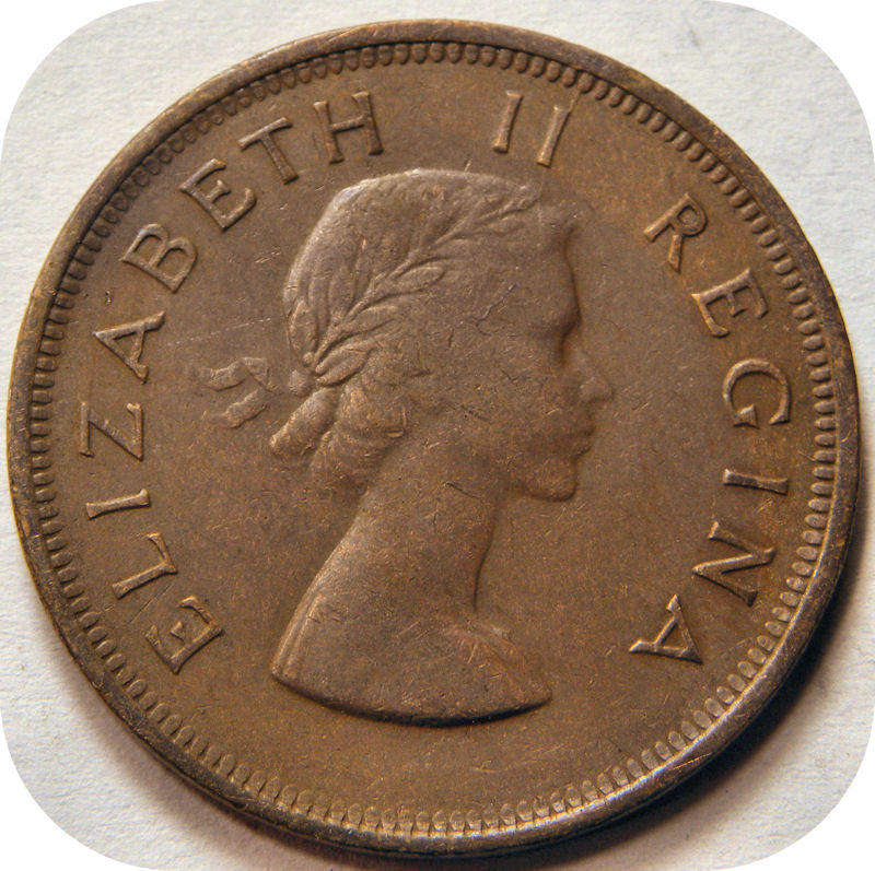 Bargain SA Union: 1955 Penny 1d below R20!!!