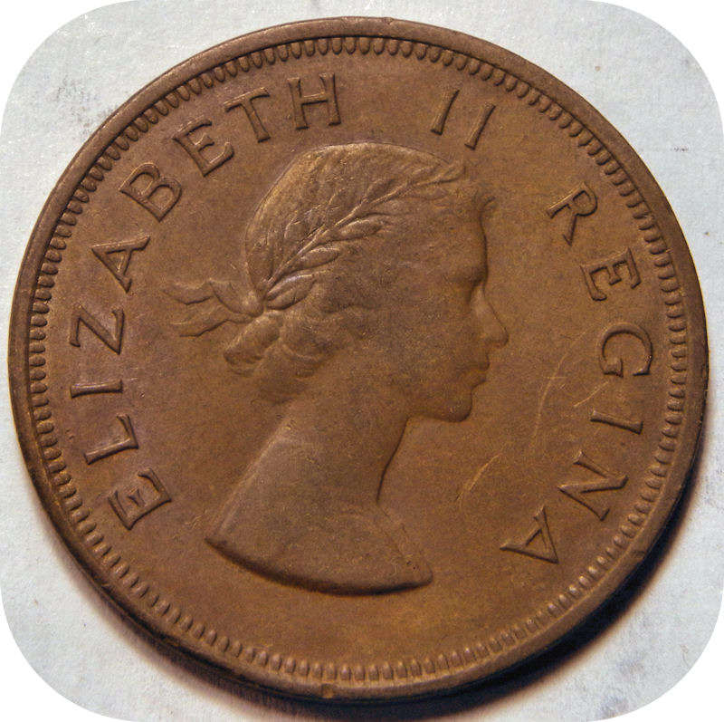 Bargain SA Union: 1955 Penny 1d in EF below R30!!!