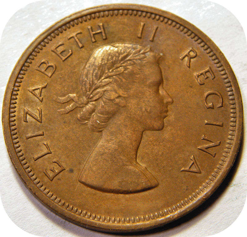 Top Grade SA Union: 1955 Penny 1d in EF!!!