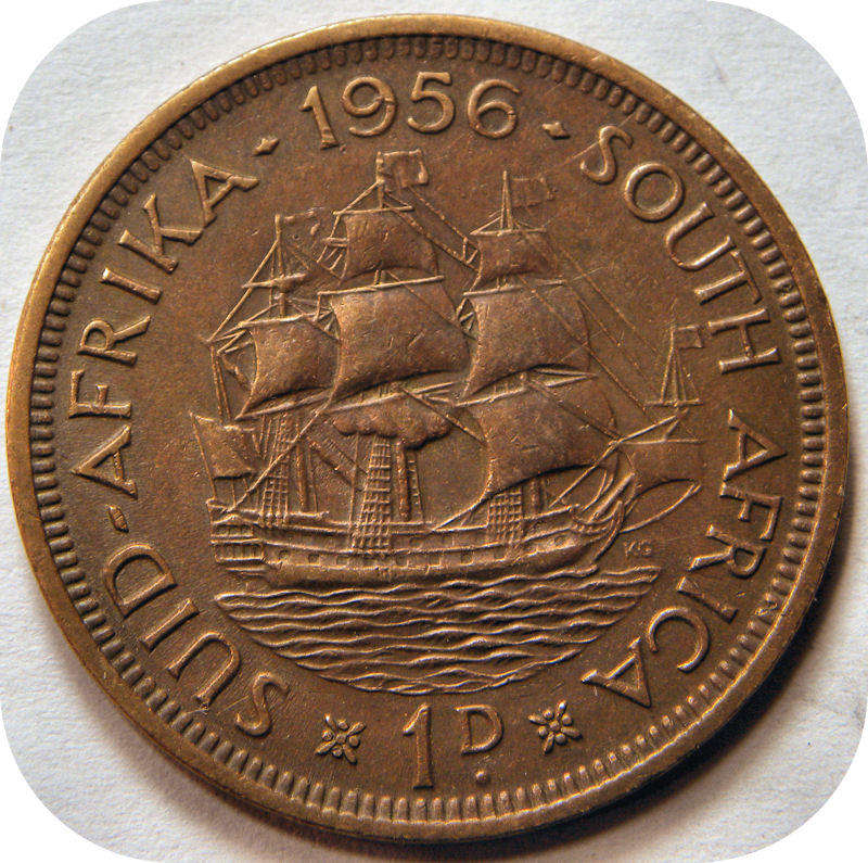 Bargain SA Union: 1956 Penny 1d below R30!