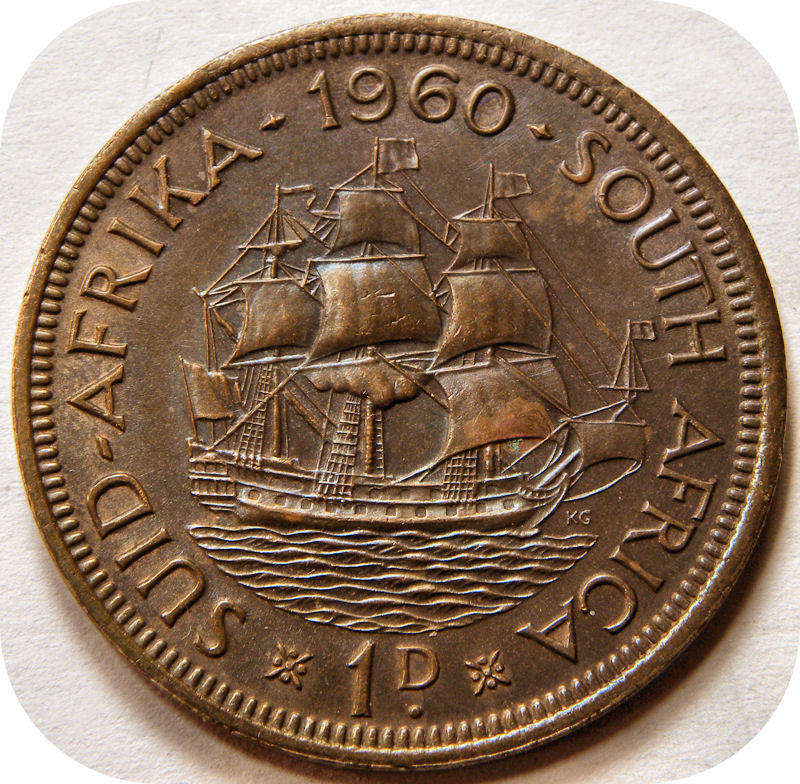 Top Graad SA Unie: 1960 Pennie 1d in Brilliant UNC!!